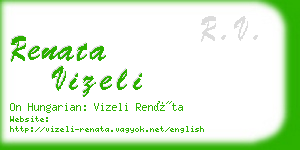 renata vizeli business card